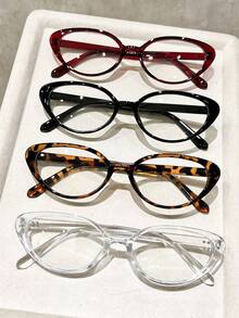 Clear Cat-Eye Blue Light Blocking Glasses