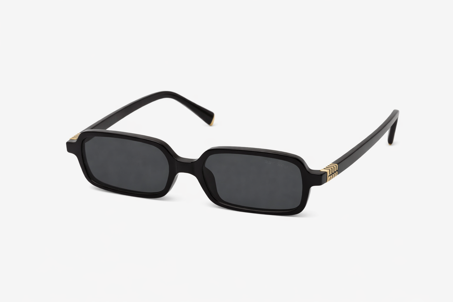 Tortoiseshell Rectangular Sunglasses – Amber Lens