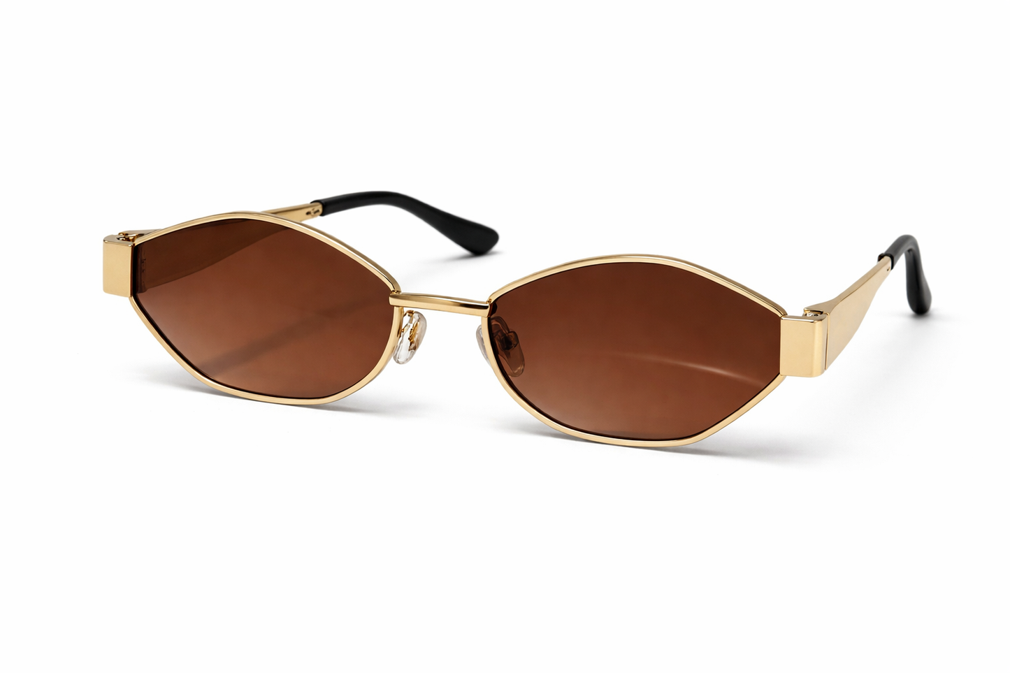 Geometric Metal Frame Sunglasses –  Modern Luxury Eyewear