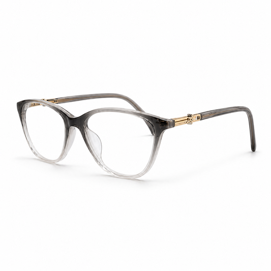 Smoky Transparent Cat-Eye Blue Light Glasses / نظارة كات آي شفافة بعدسات بلو لايت