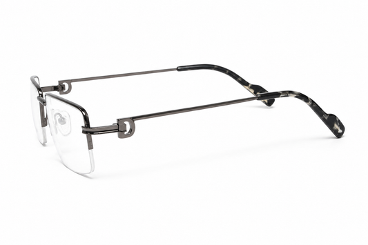 Semi-Rimless Blue Light Eyeglasses / نظارة بلو لايت طبية نصف فريم
