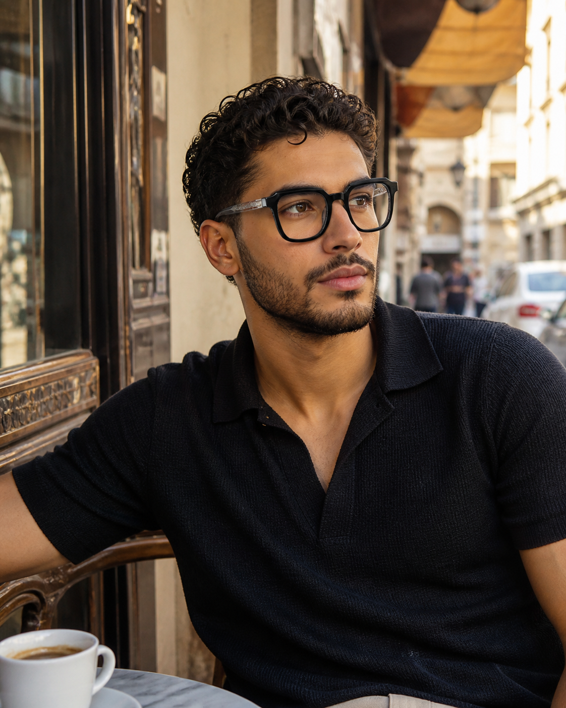 Bold Square Blue Light Eyeglasses / نظارة بلو لايت بتصميم مربع عريض