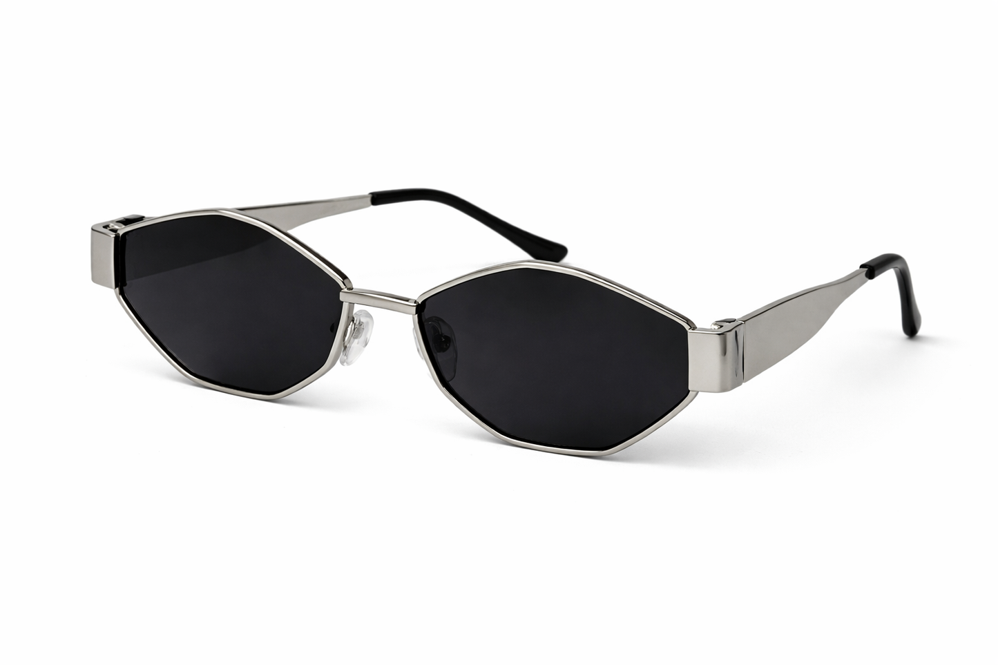 Geometric Metal Frame Sunglasses –  Modern Luxury Eyewear