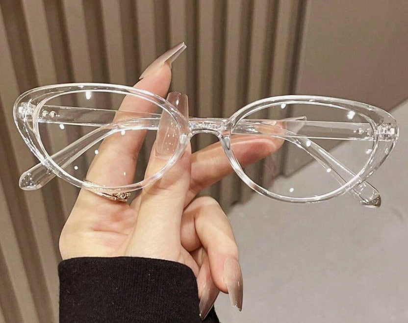 Clear Cat-Eye Blue Light Blocking Glasses